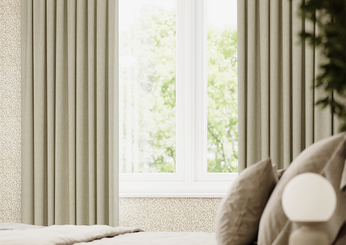 Delicate Chevron, Hessian - Made to Measure Curtains - Image 5